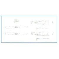 Structural dimensions of 9545 2-blade folding propeller