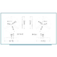 Engineering dimensions of FPV 7040 3-blade propeller