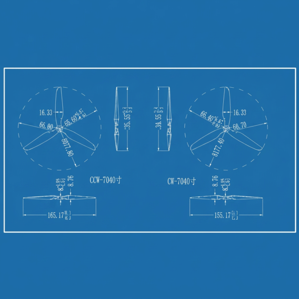Second image of FPV 7040 3-Blade Propeller