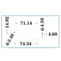 6030 2-blade folding propeller technical schematic