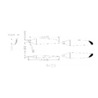 Technical drawing of 9453 quick-release propeller